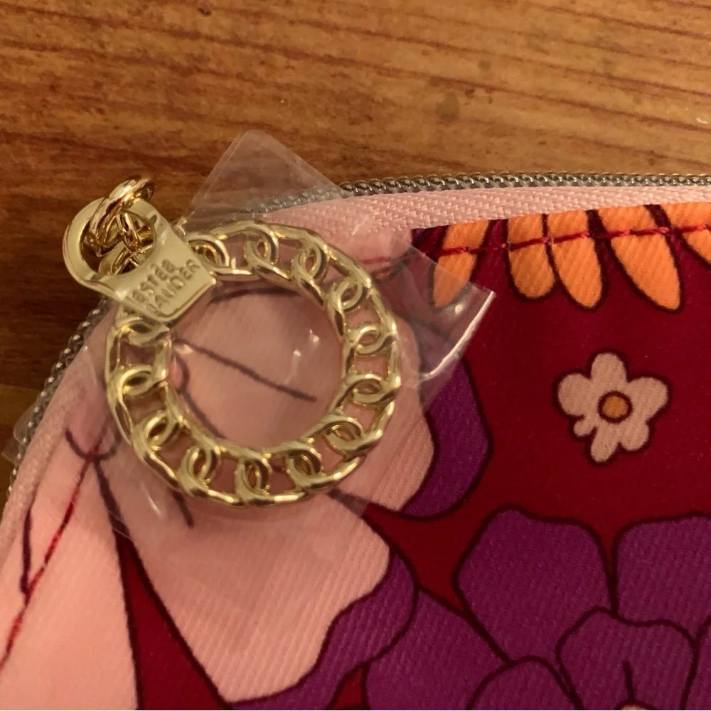 Garnet, Purple, Pink, Orange Floral Themed Cosmetic Bag - Picture 5 of 9